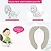 saounisi Toilet Seat Cover,Padded Toilet Seat Padded Cushion Warm Soft Fuzzy Round Elongated Washable Toilet Seat Warmer Large Beige 1 Pack