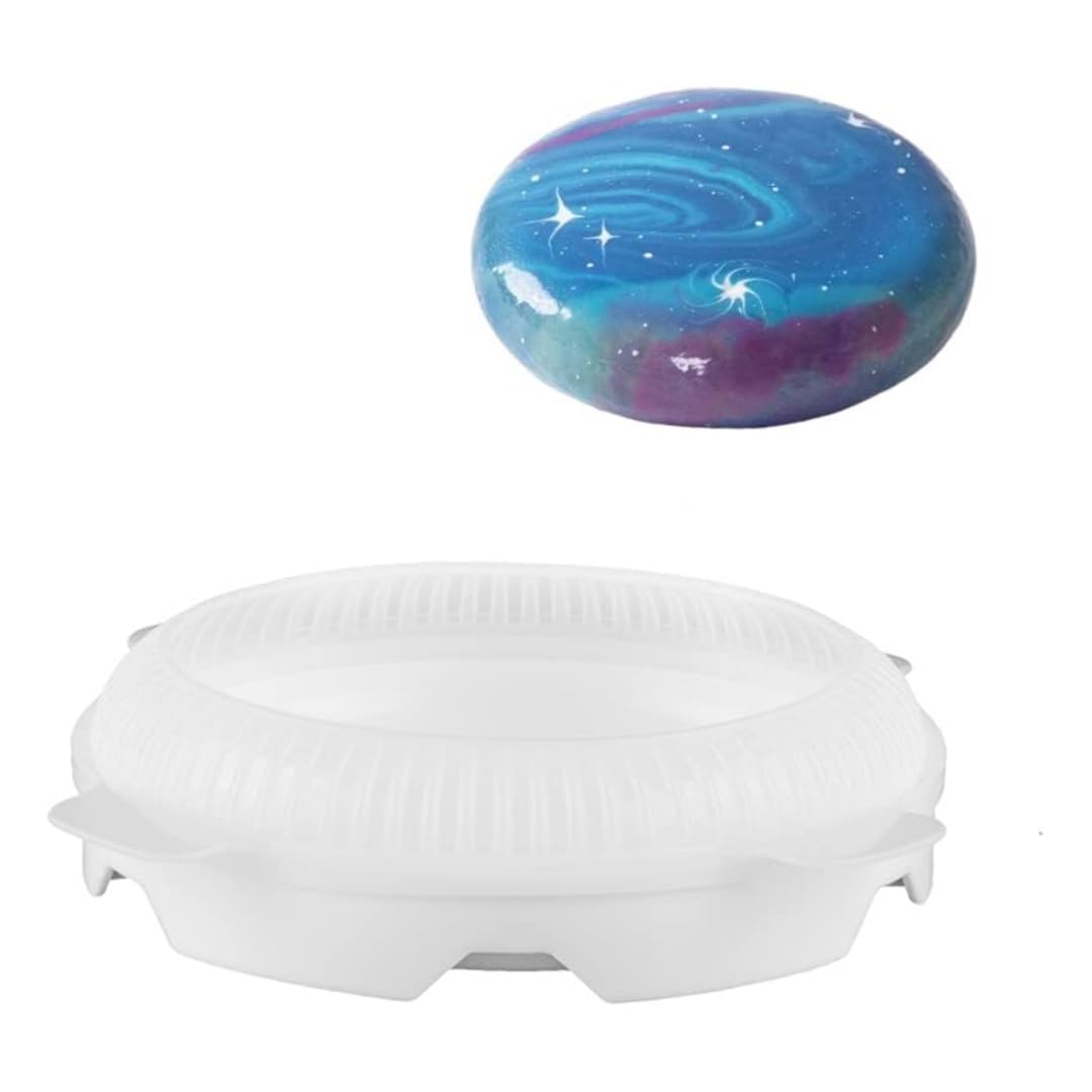 MEETOZ Silicone Flower Cake Mold, Chocolate Mousse Dessert Mould,Silicone Oven Safe Non-Sticky Baking Pan, for Home Kitchen DIY Baking.