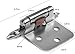 Berlin Modisch Overlay Cabinet Hinge 25 Pair (50 Units) Self-Closing Decorative, Face Mount, for Variable Overlay Kitchen Cabinet Doors Satin Nickel Finish, with Sound Dampening Door Bumpers