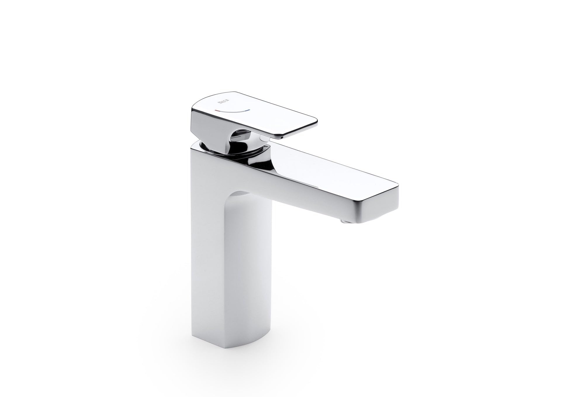 L90 Single Lever Basin Mixer with Smooth Body and Click-Clack Drain Cold Start