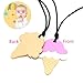 Sensory Chew Necklace for Boys & Girls - Chewlery for Autism ADHD - Oral Motor Chewing Biting Teething Needs Chewlery (Ice Cream - 2pcs)