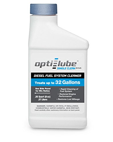 Opti-Lube Single Clean Diesel Fuel System Improver: 1 8oz Bottle Treats up to 32 Gallons