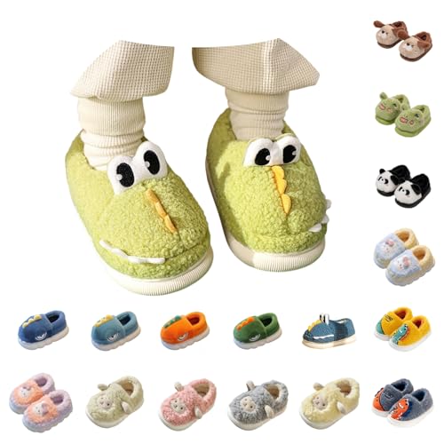 Kids Slippers Boys Girls Winter Plush Warm Slippers Memory Foam Slipper Toddler Fluffy House Slipper Children Slip On Cartoon Home Shoes Indoor Outdoor Shoes