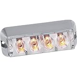 Custer Products Mini LED Strobe Light Bar - Amber, Model Number STRL4A