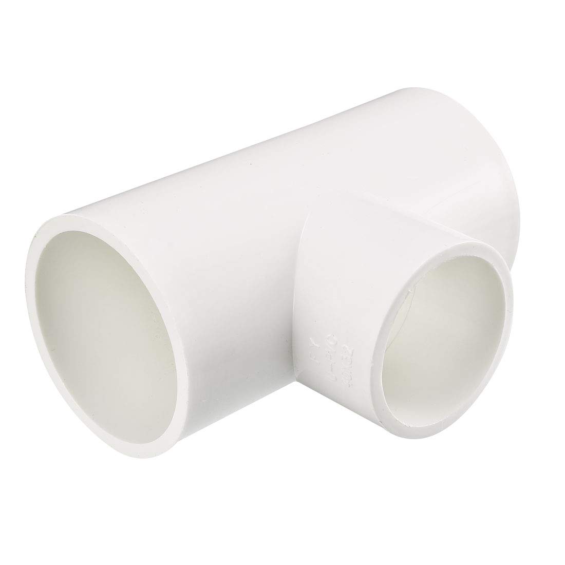sourcing map 40mm x 40mmx 32mm Slip Reducing Tee PVC Pipe Fitting T-Shaped Connector 2 Pcs
