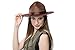 Kangaroo Authentic Brown Wool Felt Mountie Hat - Adult Canadian Park Ranger, Drill Sergeant, and Military Campaign Costume Accessory