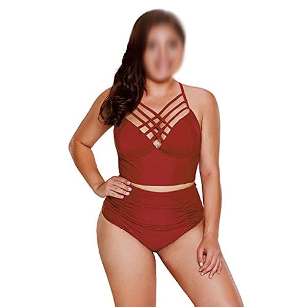 Jjzxd Jjzxd プラスサイズのビキニ水着女性の腕時計水着包帯ビキニセットヴィンテージレトロ