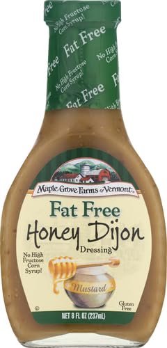 MAPLE GROVE FARMS FAT FREE HONEY DIJON DRESSING, 8 OZ