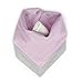 Cooper & Belle Baby Bandana Bibs 100% Cotton Muslin Baby Bibs for Boys and Girls, Reversible and Absorbent Drool Bibs, 4-Pack, Blush