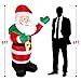 Albrillo Inflatable Christmas Decorations Outdoor 6 FT Tall Blow up Christmas Inflatables Santa Clause with Light, Ideal for Indoor Outdoor Party Yard