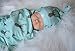 Gobrillant Baby Boy Girl Deer Swaddle Blanket Coming Home Bath Towle (Blue Bottom ash)