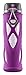 ZULU Atlas Glass Water Bottle with Silicone Sleeve, 20 oz, Purple