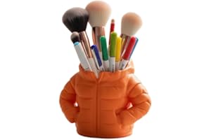 XIGUI Down Jacket Pen Holder,Creative Desktop Organizer for Pens, Makeup Brushes,Home Office Decor,Gift for Boys and Girls (O