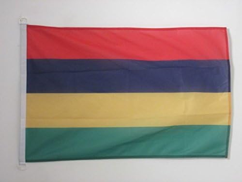 AZ FLAG, Mauritius Flag, 2x3 Ft, For Outdoor, Mauritian Banner Knitted Polyester with Two Plastic Rings, Fade Resistant