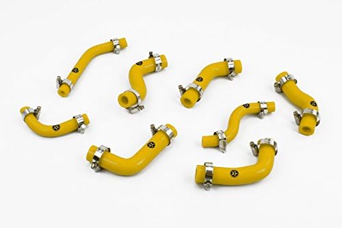 Stoney Racing Silicone Front Trunk Heater and Brake Booster Hose Kit with Clamps AW11-0003Y-CK (Yellow)