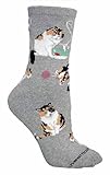 Wheel House Designs Women's Calico Cat Socks