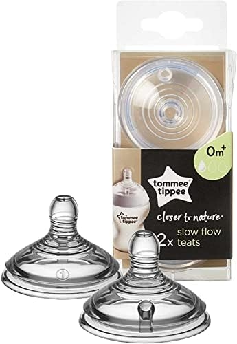 Tommee Tippee Closer to Nature Teats, Slow Flow x Clear price
