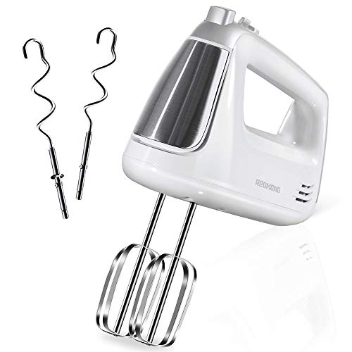 Hand Mixer Electric, REDMOND Handheld Mixer 5Speed Compact with Turbo