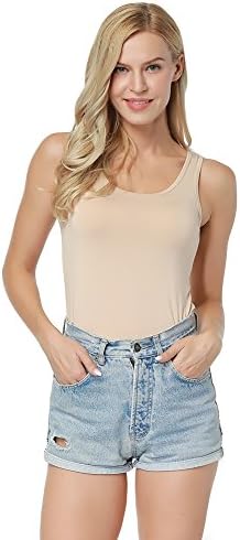 YOUCOO Women’s Bamboo Undershirts Organic Soft Wear Tunics Top Crew Neck Tees