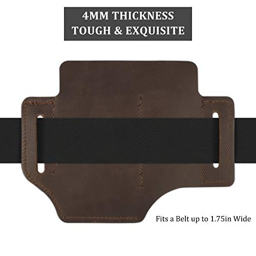 Aktualisiert Leather Sheath Organizer mit Schlüsselhalter + Kugelschreiberclip + Taschenlampenscheide, Multitool 3 EDC… – Bild 5
