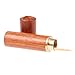 ROOS Portable Handmade Red Wood Toothpick Bucket Toothpick Holder (Red) by ROOS