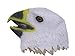 LUBBER Costume Bald Eagle Latex Animal Head Mask White