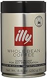 Illy Caffe Scuro Whole Bean Coffee (Dark Roast,), 8.8-Ounce Tins (Pack of 2)