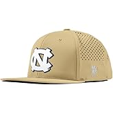 Branded Bills Officially Licensed x North Carolina Tar Heels Flat Performance Collection UNC Team Logo Carolina White PVC