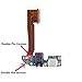Unifix-Charging Port Flex Cable Dock Connector USB Port Replacement Part for HTC One M8 Double Pin + Repair Toolkit