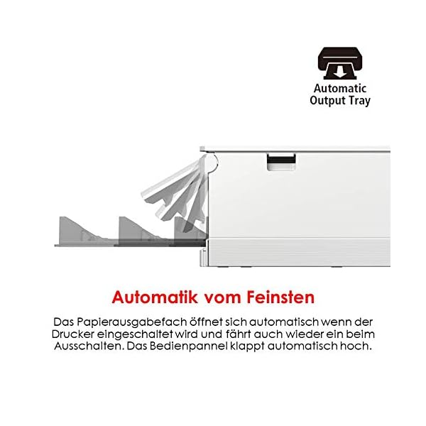 Canon PIXMA TS8351 Drucker Farbtintenstrahl Multifunktionsgerät DIN A4 (Scanner, Kopierer, 4.800 x 1.200 dpi, 6 separate Tinten, USB, WLAN, Duplexdruck, 2 Papierzuführungen, 5 GHz Support), weiß – Bild 7