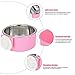 Crate Dog Bowl Removable Stainless Steel Water Food Feeder Bowls Cage Coop Cup for Cat Puppy Bird Pets