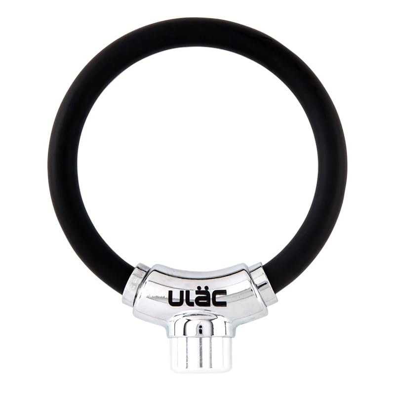 ULAC - THE MOOD Cable Lock with Key | Includes 2 Point Keys | Up to 500 Combinations | Convenient Transport | Molded Silicone Design