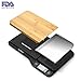 NUTRI FIT Food Scale - 3 in 1 Digital Kitchen Scale, Weight Grams and Ounces with Removable Cutting Board & Tray, LCD Display, 11lb 5kg, Easy for Cooking Baking & Meal Prep, Batteries Included