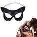 LUOEM Black Eye Half Face Mask Sexy Mask Halloween Costumes for Halloween masquerade Costume Party Ball Fancy Dress (Black)