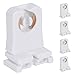 Non-shunted Turn Type T8 Lamp Holder JACKYLED 4-Pack UL Socket Tombstone for LED Fluorescent Tube Replacements Medium Bi-pin Socket for Programmed Start Ballasts