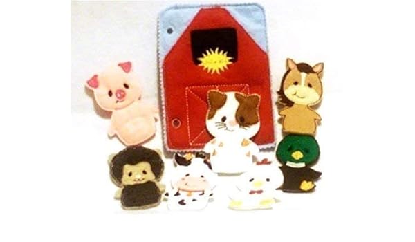 Amazon Com Build Your Own Quiet Book 7 Farm Animal Finger