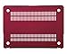 MOSISO Plastic Hard Shell Case & Keyboard Cover Compatible MacBook Air 11 Inch (Models: A1370 & A1465), Wine Red