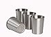 BravaWare Stainless Steel Cups and Silicone Sippy Lids for Kids Toddlers Babies BUNDLE: 4-8oz Cups and 4 Sippy Lids - BPA free Sippy Cup Set with Safe Rolled Edges