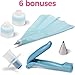 Prime Russian Piping Tips Kit for True Bakers. 27 Deluxe Stainless Steel Tip Set for Cake & Fondant Icing, Frosting & Decorating, One & Tri Color Coupler, Pastry Bags, Decoration Pen, Cupcake Plunger