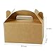 LaRibbons 24 Pack Treat Gift Boxes - 6.25 x 3.5 x 3.5 inches Brown Paper Box Recycled Kraft Gift Box with Stickers, Perfect for Birthday, Party, Wedding