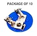 Sci-Supply E10 Mini Bulb Holders, Package of 10, Miniature Lamp Holders for Simple Circuits, Physics