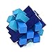 KINGOU Blue Wooden Fifteen Oblique Sticks Puzzle Brain Teaser Puzzles