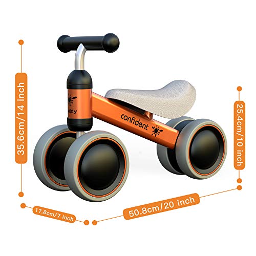 XIAPIA Baby Balance Bike for Toddlers 1-2 Years Old, 10-24 Month Kids Ride On Toys, Children Walker Bike No Pedal, Baby… - Image 3