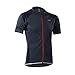 ARSUXEO Men's Slim Fit Cycling Jersey Short Sleeves Bike Bicycle MTB Shirt Gray Size X-Large
