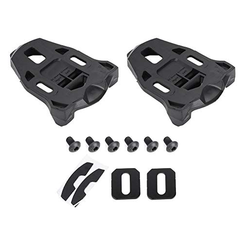 Road Bike Pedals Bike Cleats Compatible with Time I for X-Presso Men & Women Cycle Shoes - Bicycle Cleat Set for Indoor & Road Cycling Black 2 Pcs