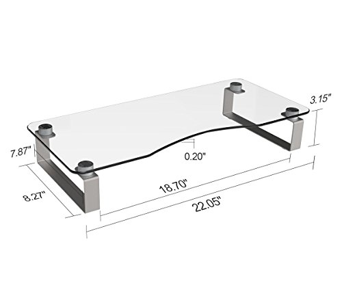 image for iDeer Life iDeer Glass Ergonomic Laptop Stand,Computer Tabletop Riser 