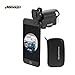 AOMEKIE Cellphone Microscope Magnifier 60X-100X Zoom Cell Phone Microscope with LED UV Light for Biological Jewelry Coins Currency Stamps Antiques Precision Parts Insect