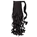 Ponytail Hair Extensions Curly clip in on Wrap Around 20
