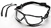 Pyramex V2G Safety Glasses, Black Frame/Clear Anti-Fog Lens