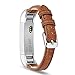 Fitbit Alta HR and Alta Band, Benuo [Vintage Series] Premium Genuine Leather Strap, Classy Replacement Band with Metal Buckle Clasp, Adapters for Fitbit Alta Smart Fitness Tracker ( Bright Brown)